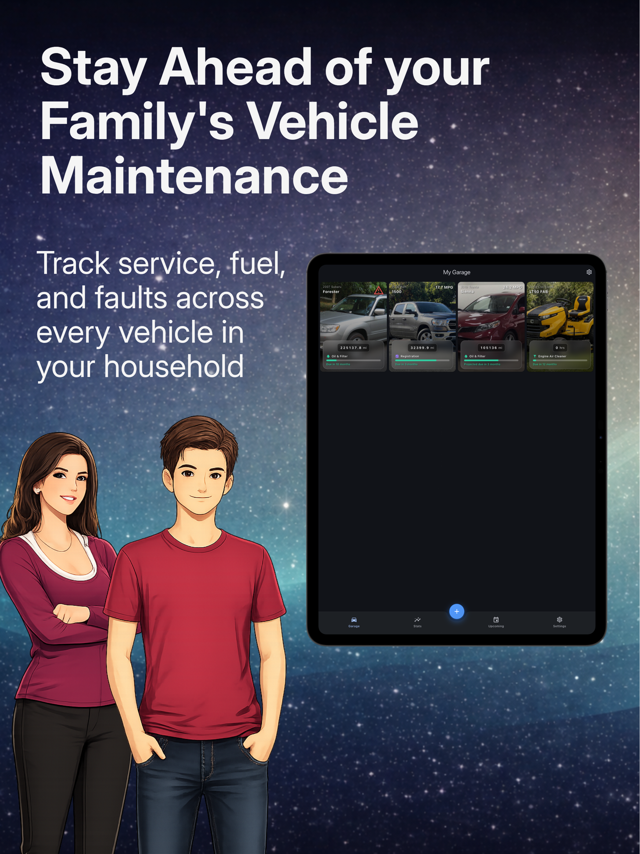 OdoVault Family Vehicle Log
