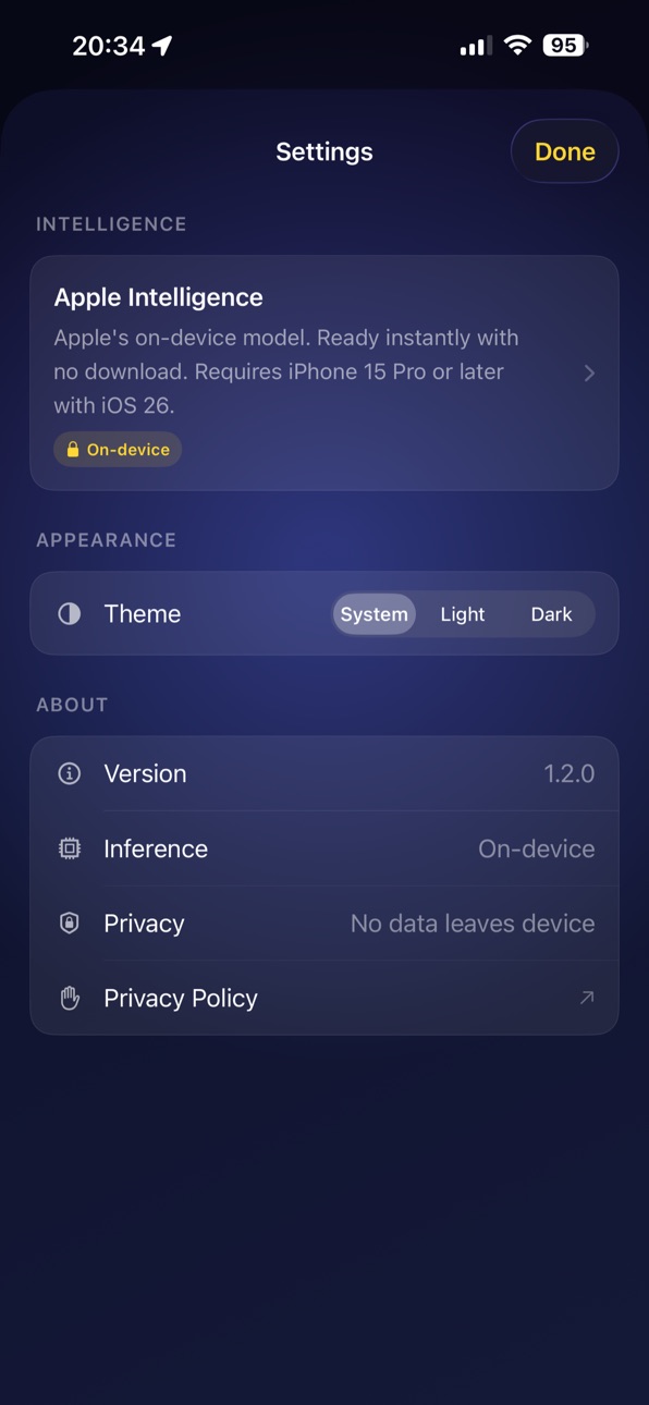 iPhone screenshot