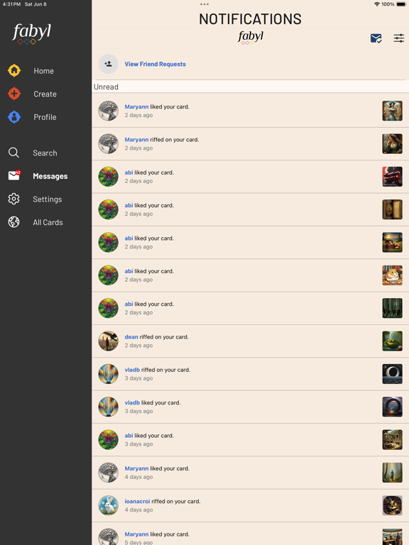 fabyl iPad screenshot 10 - Entertainment app