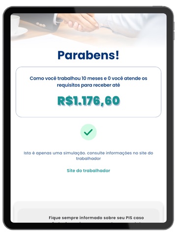 FGTS 2026 - Consulta Valores iPad screenshot 2
