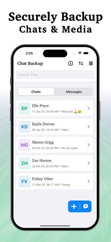 Chat Backup - Restore & Manage iPhone screenshot