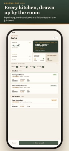 Casewright: Cabinet Job Book iPhone screenshot