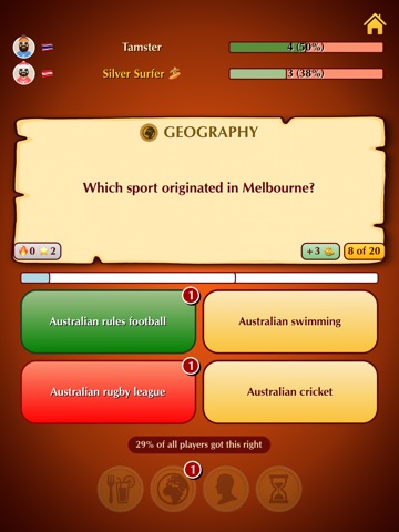 Triviarena Live Online Quiz iPad screenshot