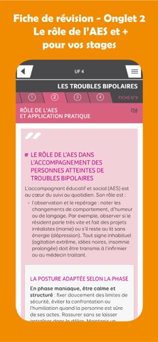AES fiches/épreuves/QCM... iPhone screenshot