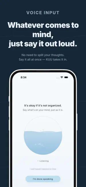 KUU: AI Brain Dump for ADHD screenshot 2