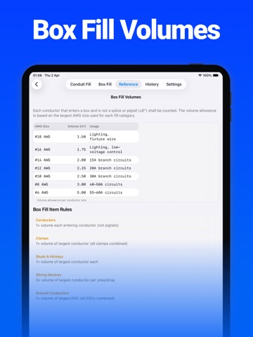 Conduit Fill Pro iPad screenshot