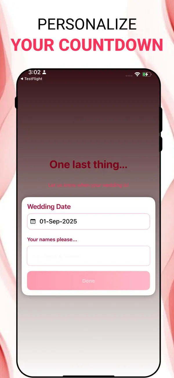 #3. Wedding Countdown Timer (iOS) Ved: techguardian