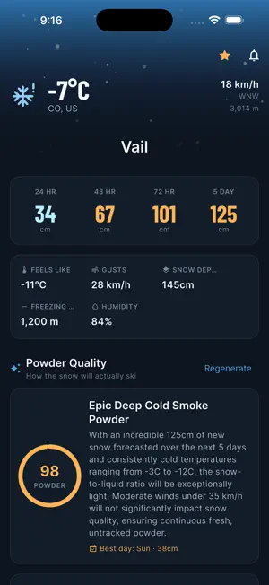 Snow AI: Ski Forecast & Radar screenshot 1