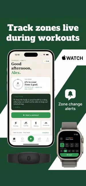 Zone 2 Training App screenshot 1