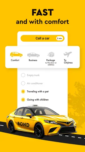 Bond: Taxi and Food Delivery screenshot 2