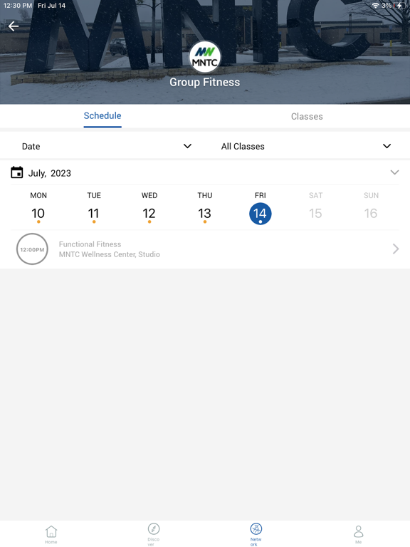 MNTC Wellness iPad screenshot 2 - Sports app