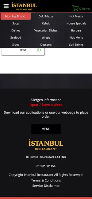 Istanbul Restaurant Sidwell screenshot 4