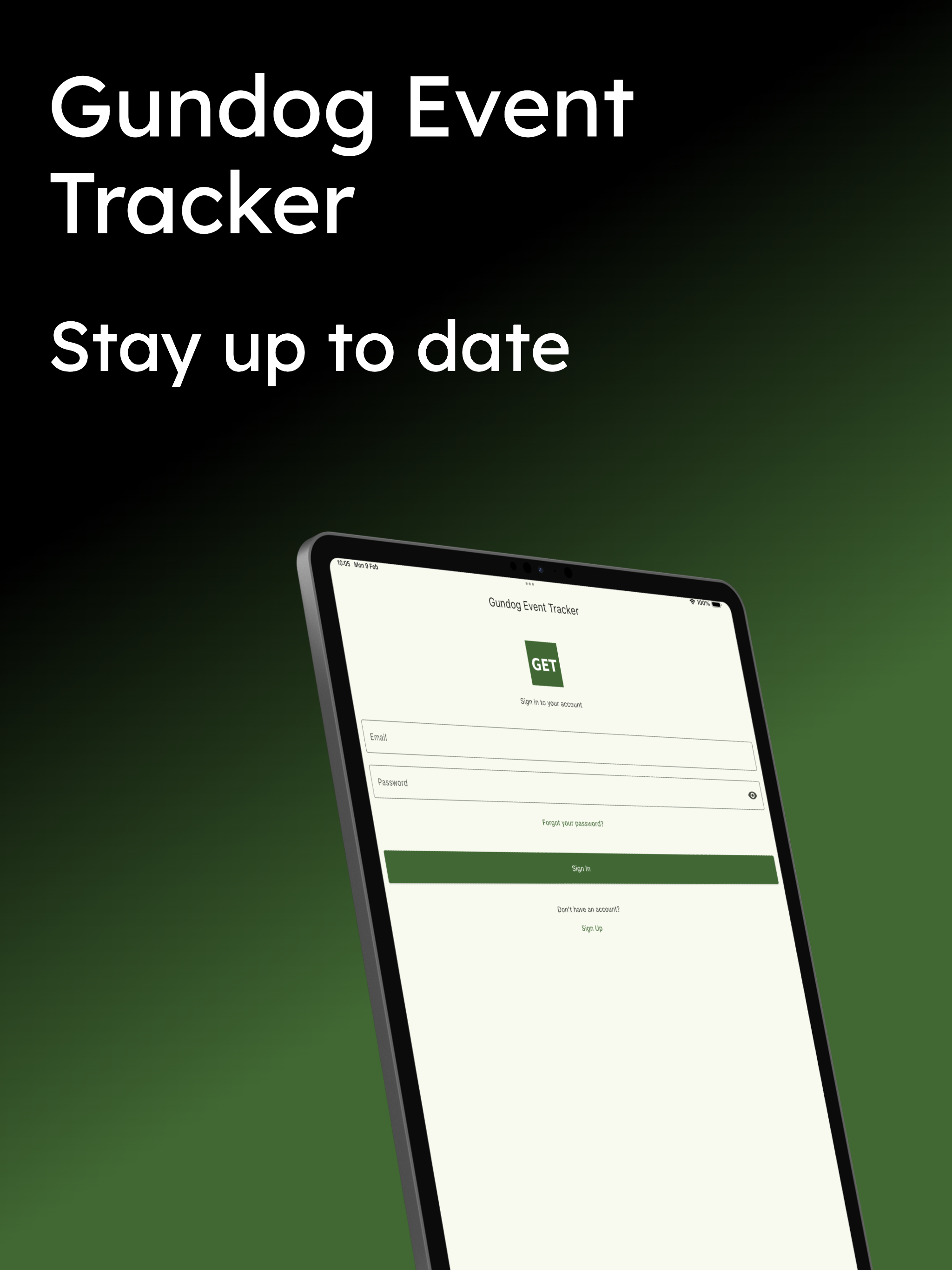 Gundog Event Tracker
