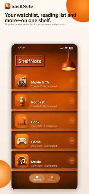 ShelfNote - Personal Shelves screenshot 1