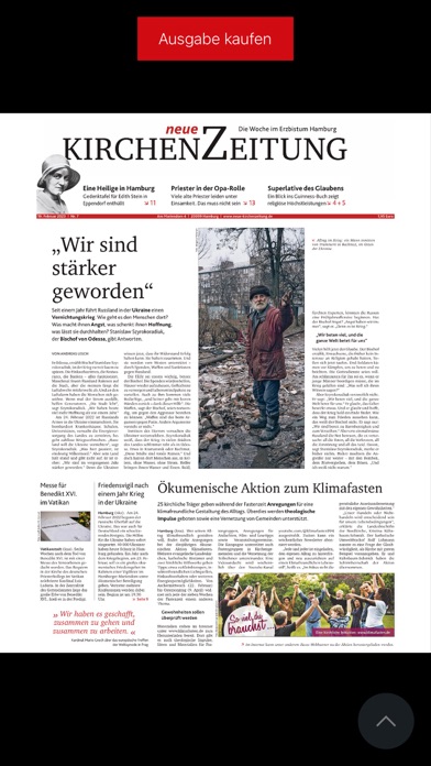 Kirchenzeitung Hamburg Screenshot