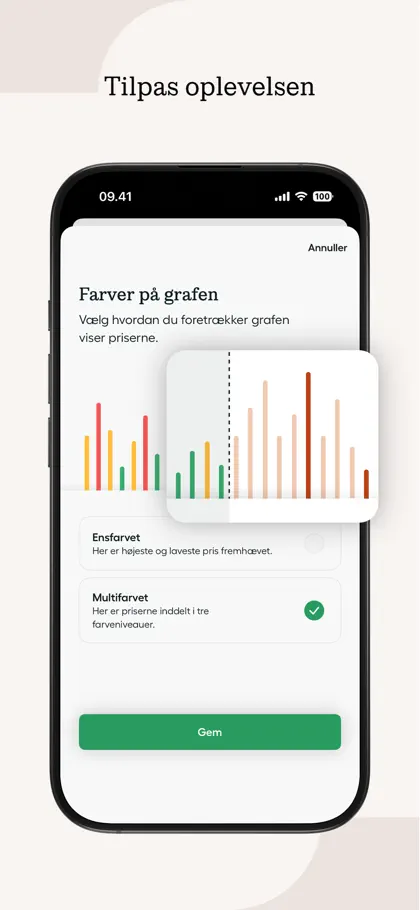 Screenshot 5 di 6 di OK Hjem: Dit elpris-overblik