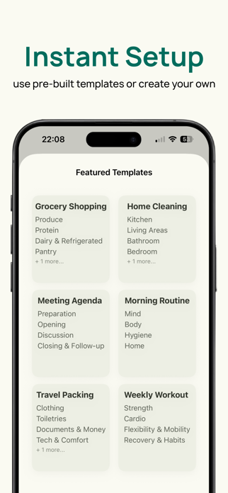 Wholistic: recurring checklist Screenshot 8 of 8