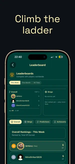 Football bingo (by away stand) screenshot 4