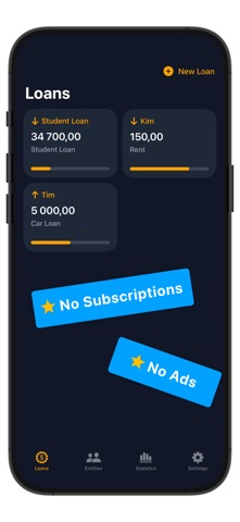 Loan & Debt Tracker Screenshot 1 of 4