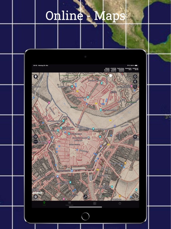 TopoRec - Map Viewer iPad screenshot 2 - Navigation app