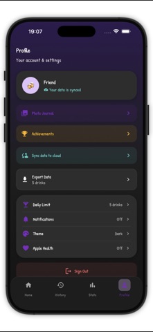 Sipmate screenshot