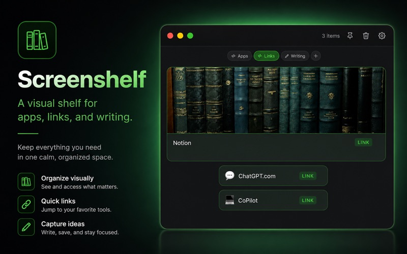 ScreenShelf by QuietWare screenshot