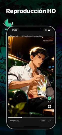 Captura de pantalla de MoboDrama - Dramas De Manga IA en iPhone 4