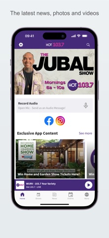 Hot 103.7 iPhone screenshot
