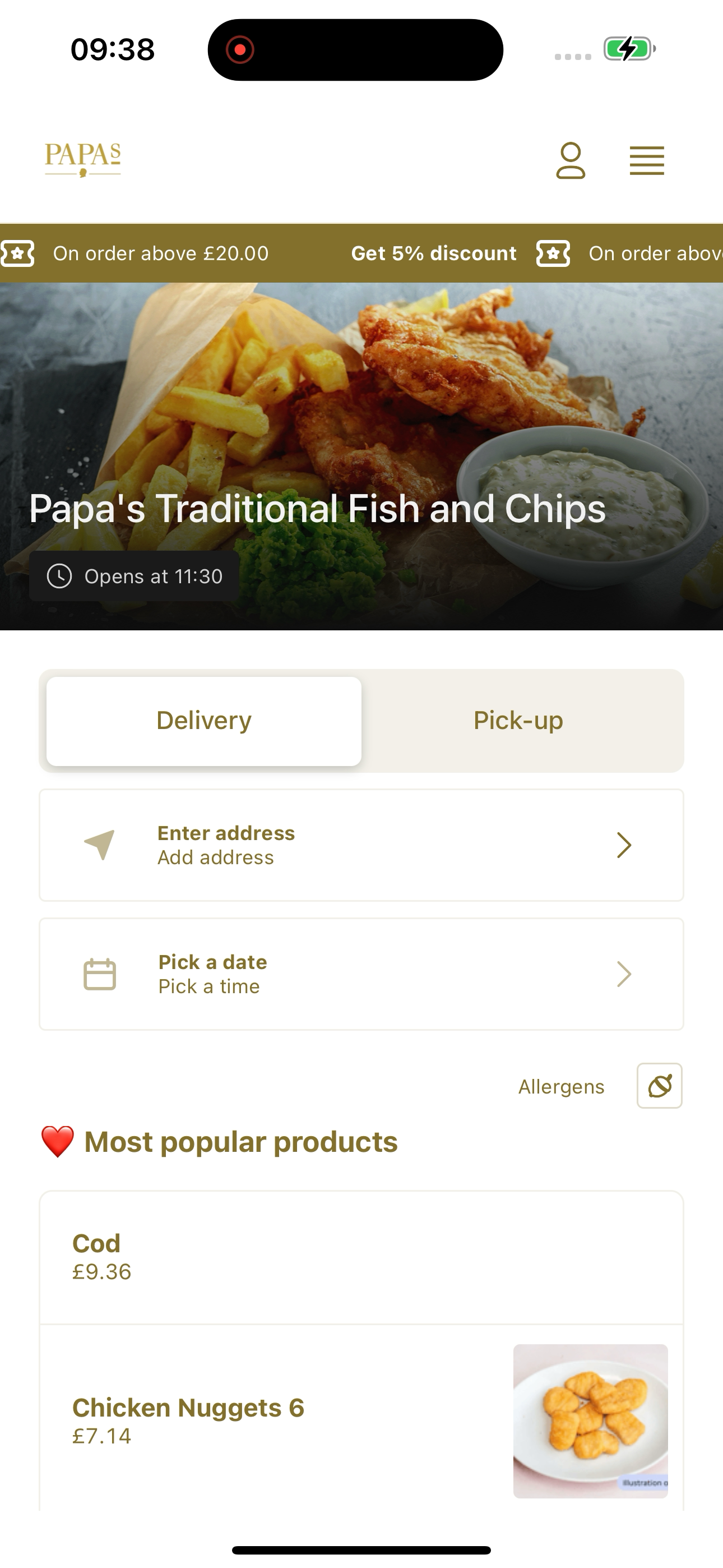 Papa's Fish and Chips UK