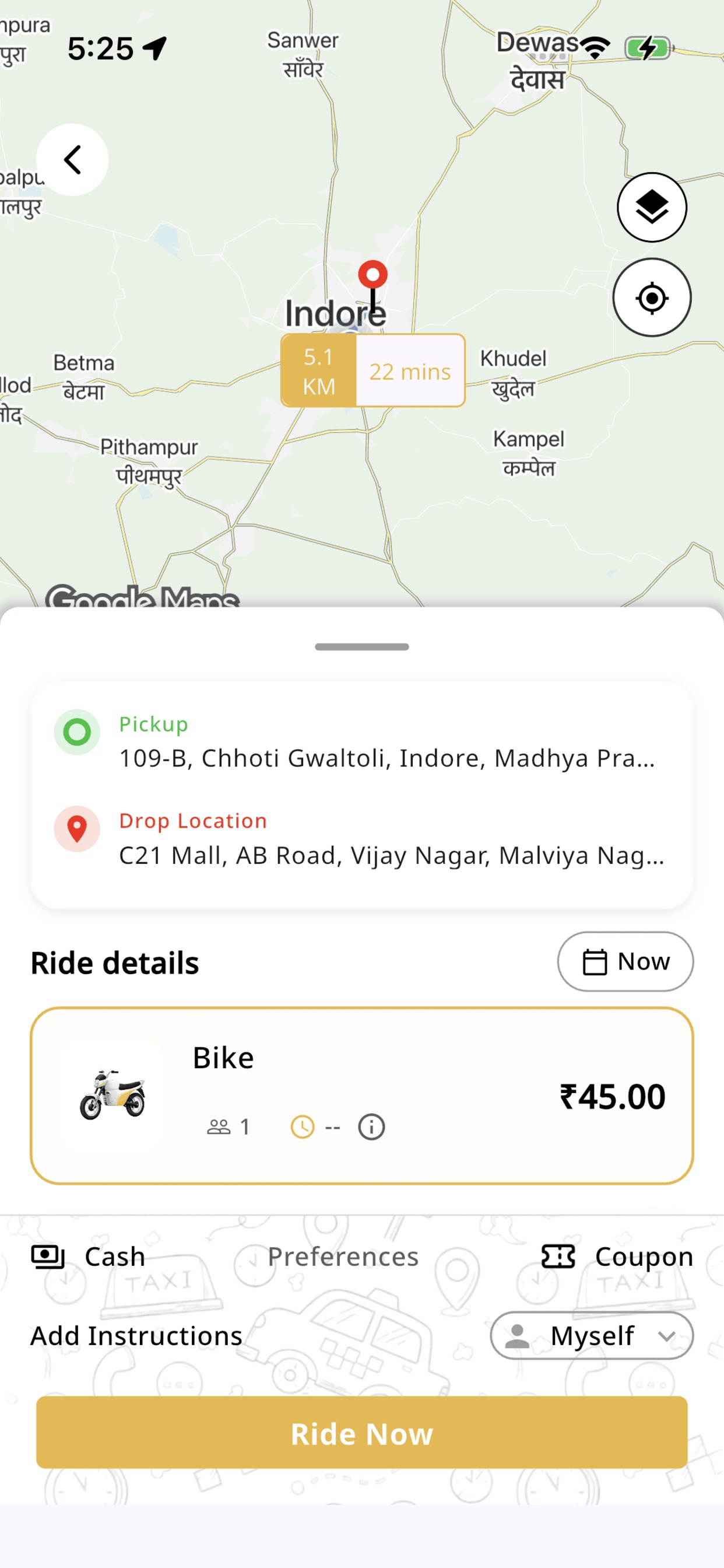 Screenshot 2 of Vayu Rides
