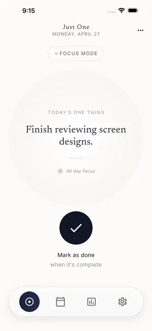 Just One - One task at a time screenshot 2