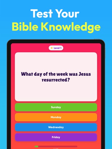 Bible Trivia Quiz - Fun Game iPad screenshot