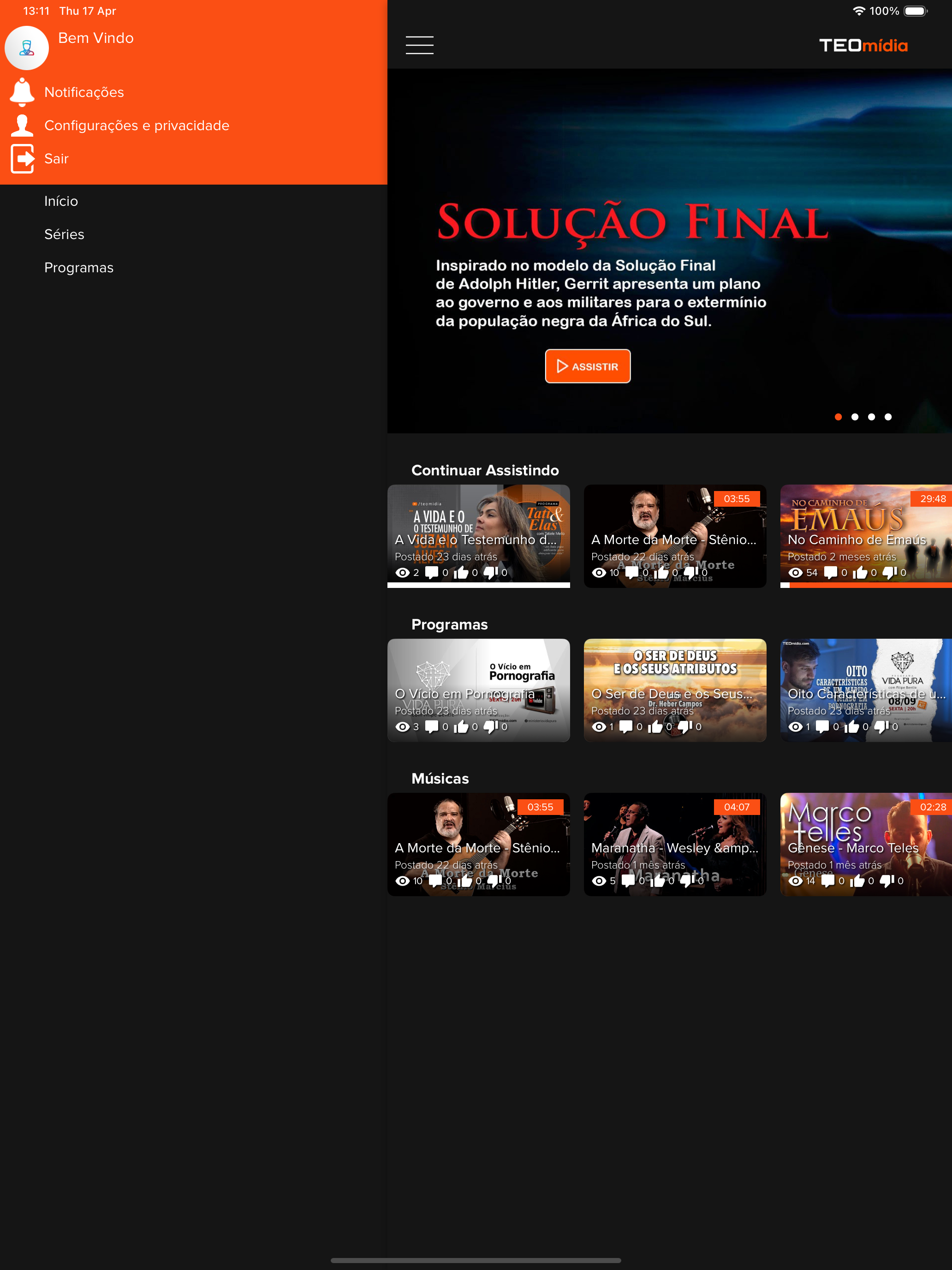 TEOmídia screenshot 10