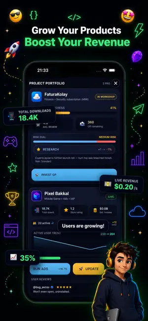 Garage: Startup Simulator screenshot 3