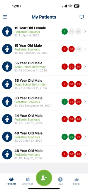 SRS Outcomes & Benchmarking screenshot 2