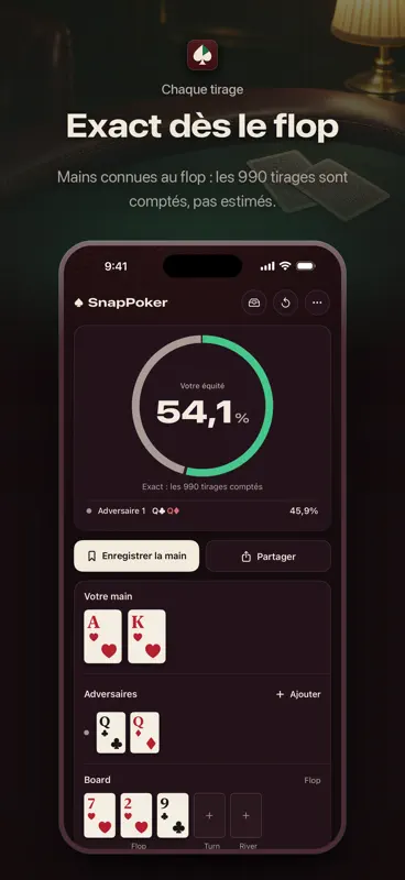 SnapPoker: Cotes de Poker screenshot 1 of 5
