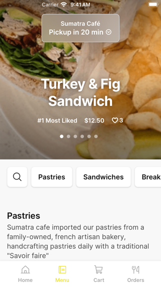 Sumatra Café iPhone screenshot 2 - Food & Drink app