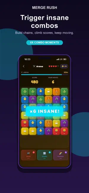 Merge Rush: Animal Puzzle screenshot 1