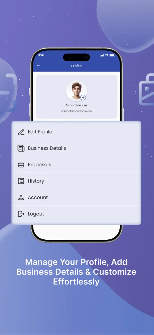 Screenshot #3 pour Bizcard Reader - Card Scanner