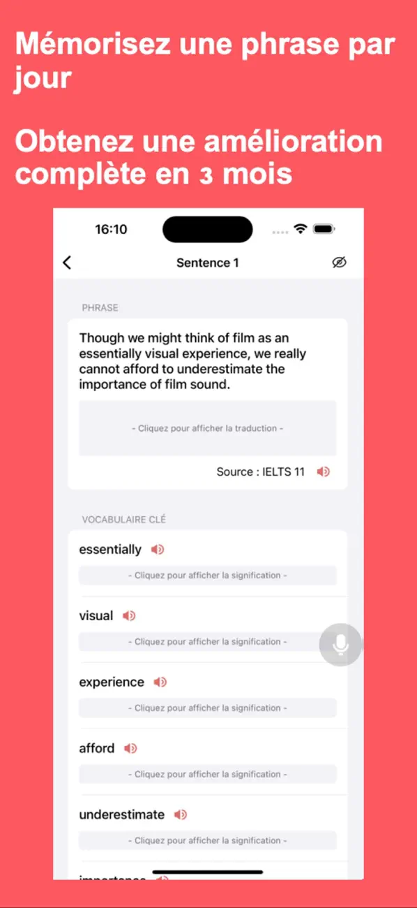 Screenshot #3 pour IELTS vocabulary