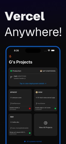 Vercel 移动端 — Rev screenshot