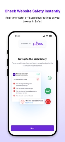 Socialcatfish Browser Protect Screenshot 2 of 5