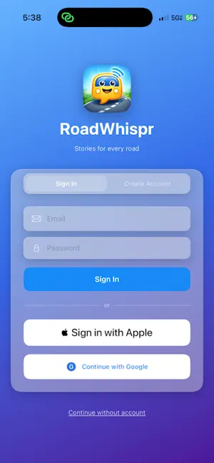 Road Whispr screenshot 1