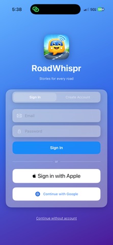 Road Whispr Screenshot 1 of 4