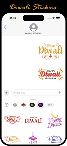 Happy Diwali Stickers iPhone screenshot