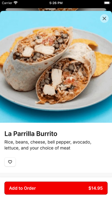 La Parrilla Taqueria iPhone screenshot 3 - Food & Drink app