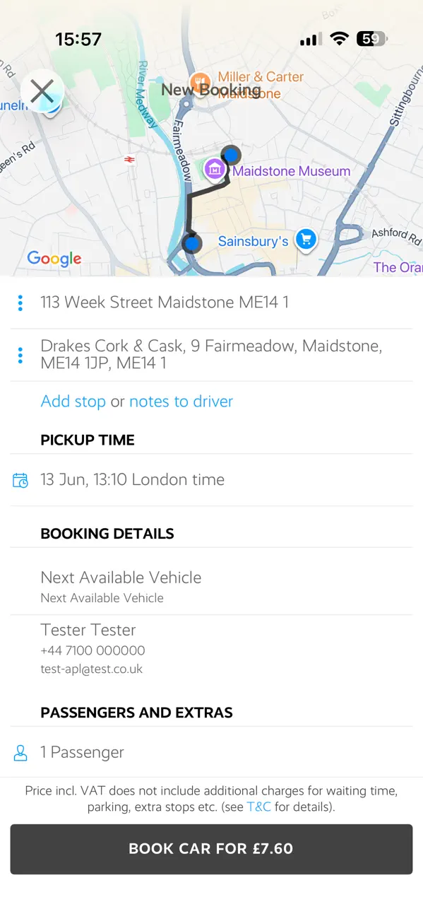 Screenshot #3 pour Apollo Taxis (Kent)