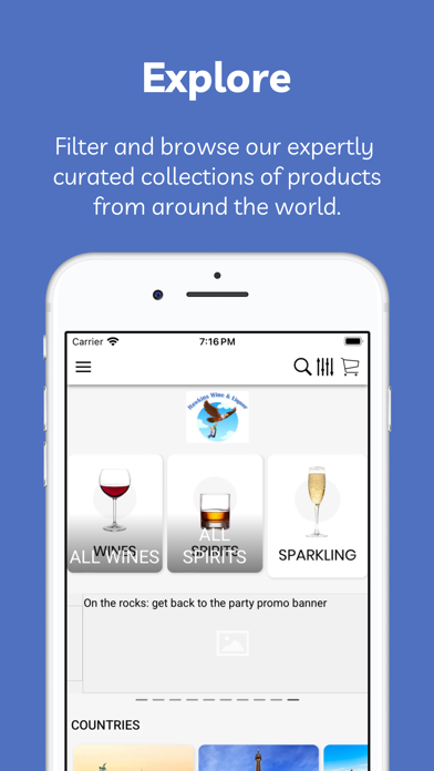 Hawkins Wine & Liquor iPhone screenshot 1 - Shopping app