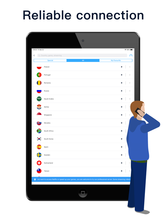 Speedy Quark VPN - VPN Proxy iPad screenshot 4 - Productivity app