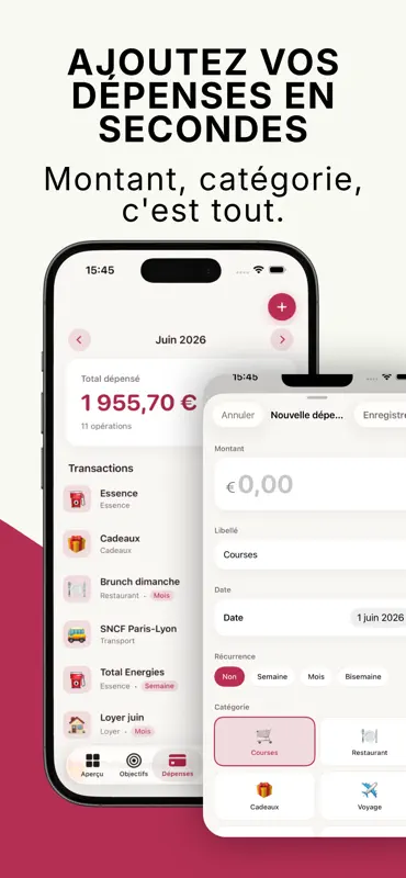 Gestion de budget - Framboise screenshot 5 of 8